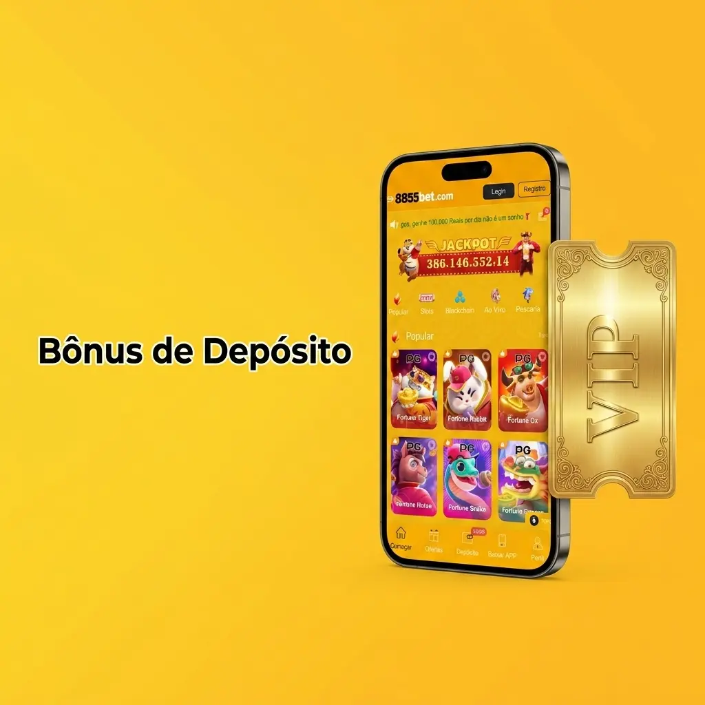 Bônus de depósito em apostas esportivas, slots e cassino ao vivo com condições de rollover via Pix