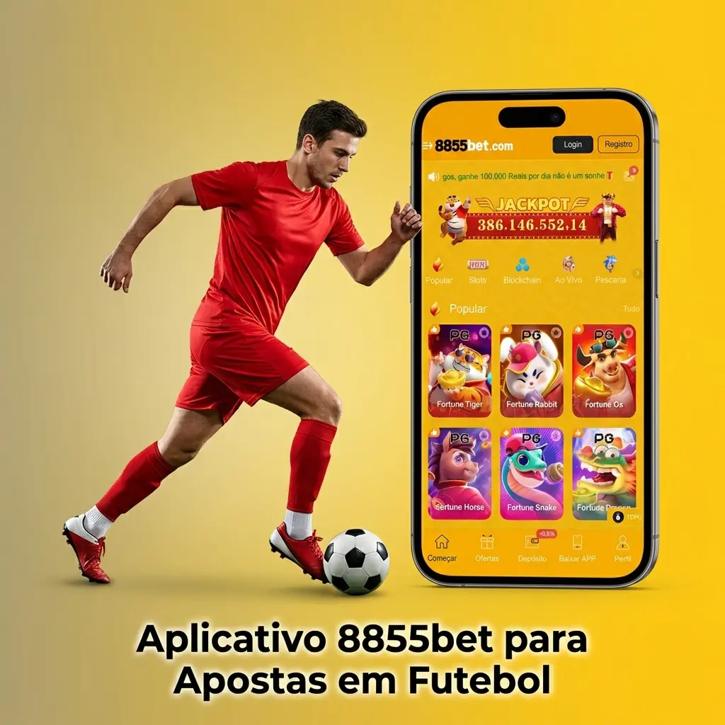 Aplicativo 8855bet para apostas em futebol no Android e iOS com mercados ao vivo e bônus de R$15