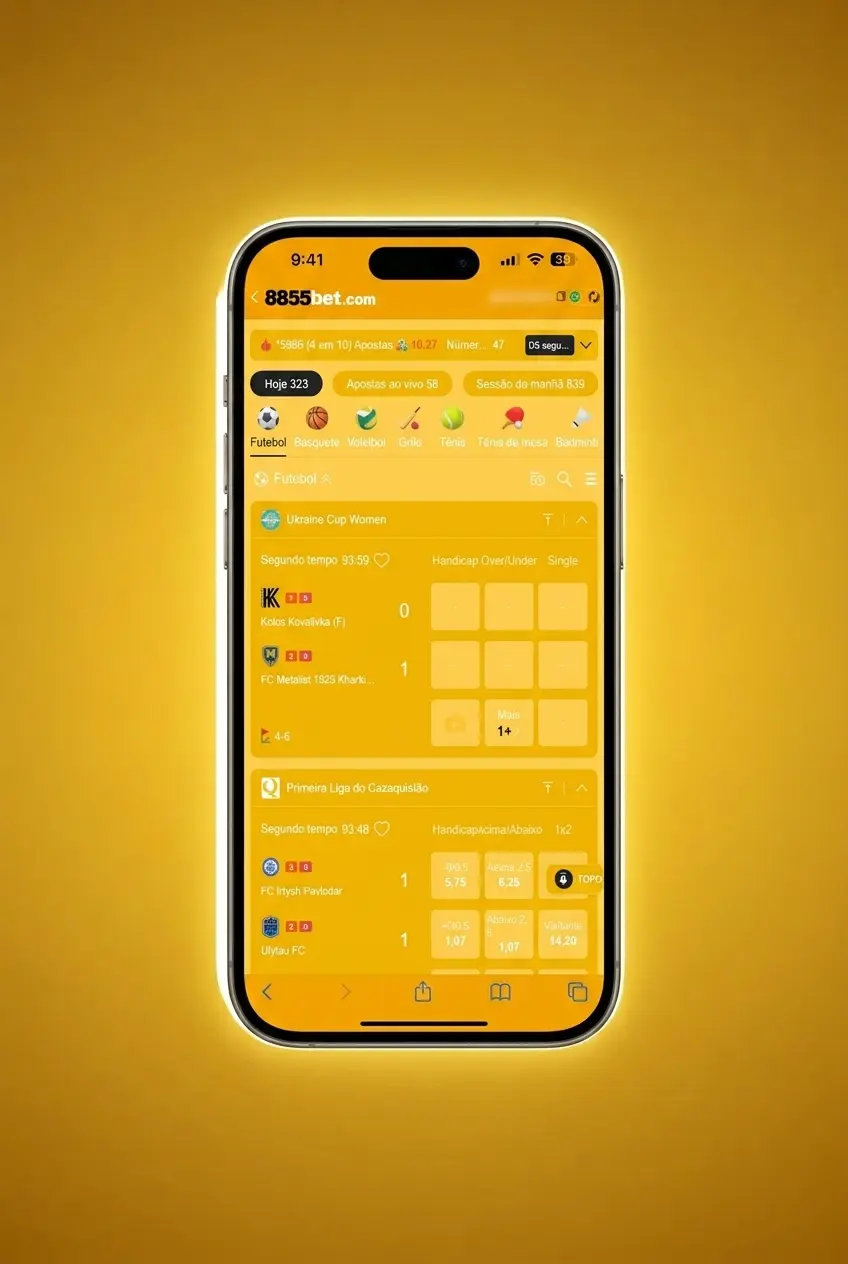 Aplicativo 8855bet para apostas em hóquei no gelo no celular, disponível para Android e iOS