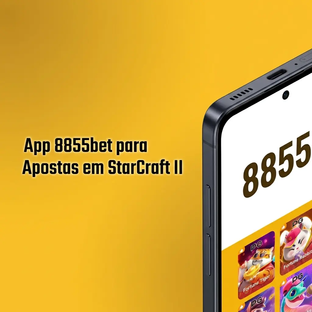 App 8855bet aberto no celular mostrando mercado de apostas em StarCraft II com odds ao vivo atualizadas