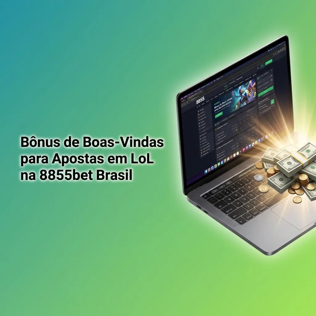 Bônus de boas-vindas R$15 da 8855bet para apostas em League of Legends via app no Brasil