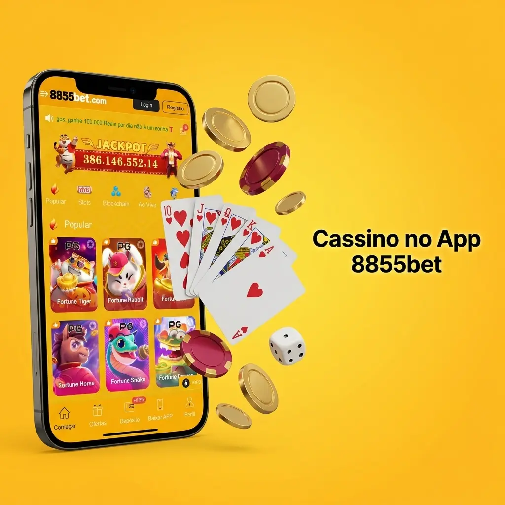 Cassino no app 8855bet com slots, mesas ao vivo e dealers reais da Pragmatic Play, Evolution e Playtech