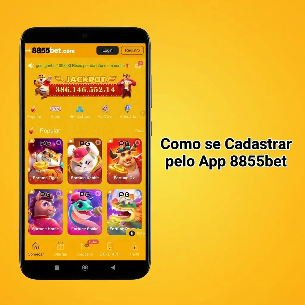 Passo a passo para se cadastrar no app 8855bet pelo celular Android em menos de 3 minutos
