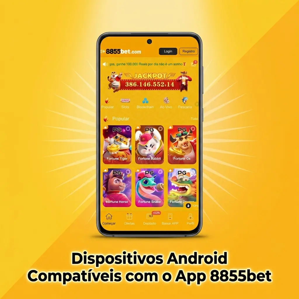 Dispositivos Android compatíveis com o app 8855bet, incluindo Samsung, Motorola, Xiaomi e outros modelos populares no Brasil