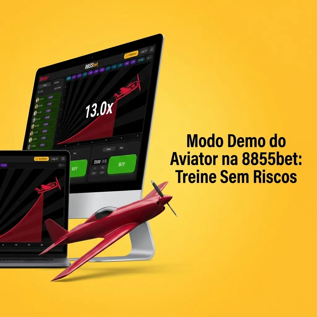Modo demo do Aviator na 8855bet com créditos virtuais, sem depósito ou cadastro necessário
