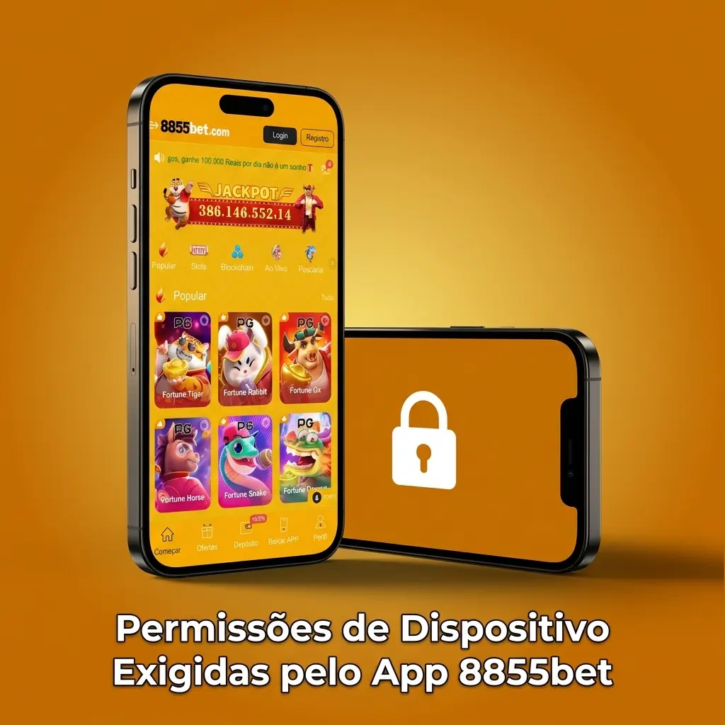 Permissões do app 8855bet: internet, armazenamento, notificações, biometria, câmera e localização para segurança