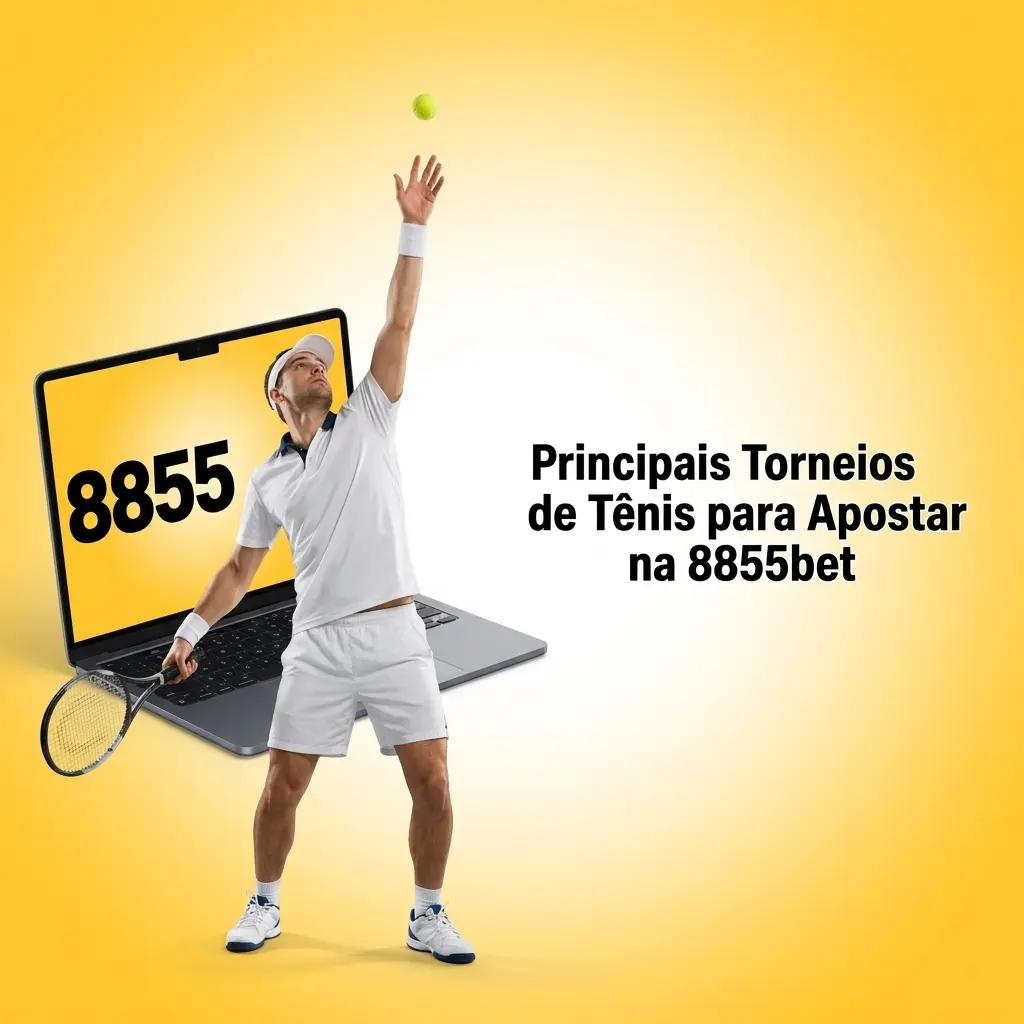 Principais torneios de tênis para apostar na 8855bet: Grand Slams, ATP e WTA Masters com odds competitivas