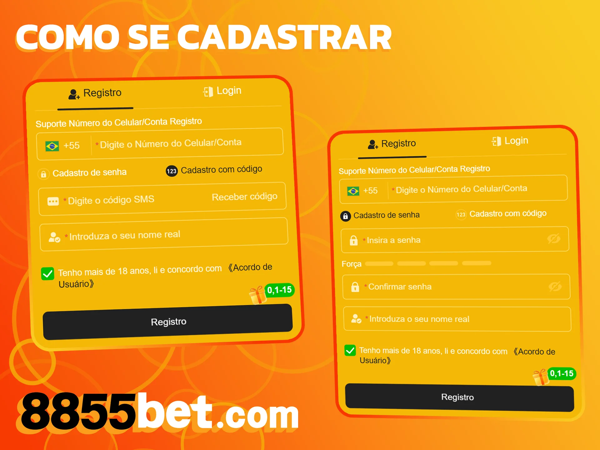 Crie sua conta rapidamente na plataforma 8855bet e inicie sua jornada.