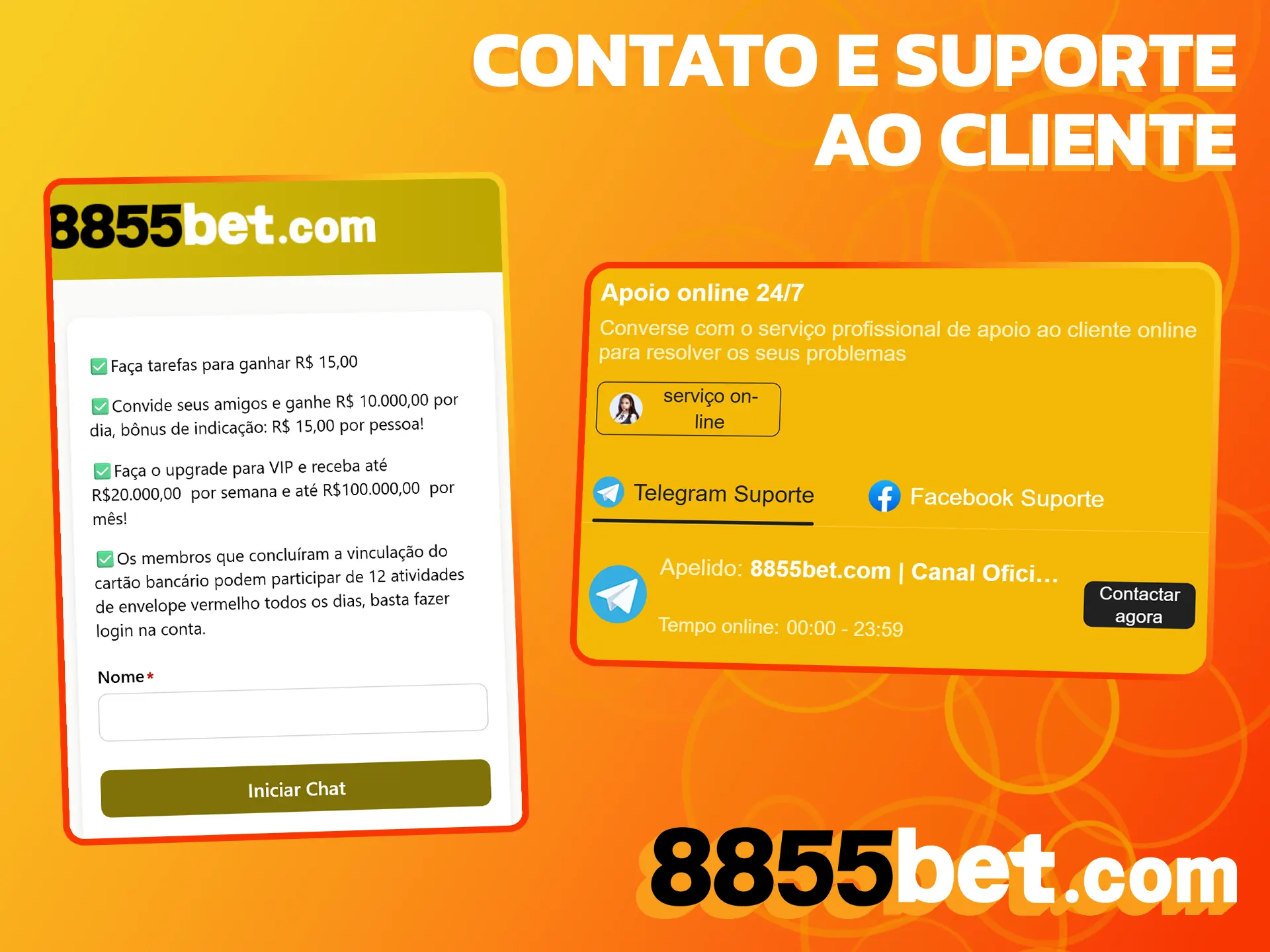 Fale com nossa equipe especializada no 8855bet para resolver qualquer questão.