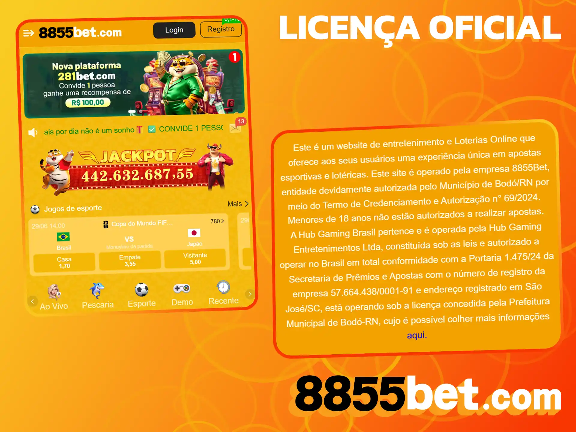 Confie na segurança do site 8855bet e faça suas apostas tranquilamente.