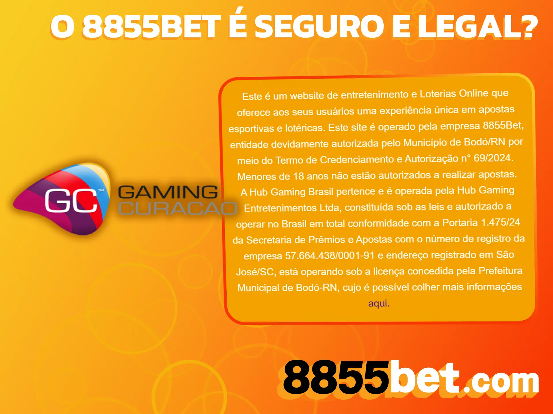 Aposte sem preocupações em uma plataforma legalizada como o site 8855bet.