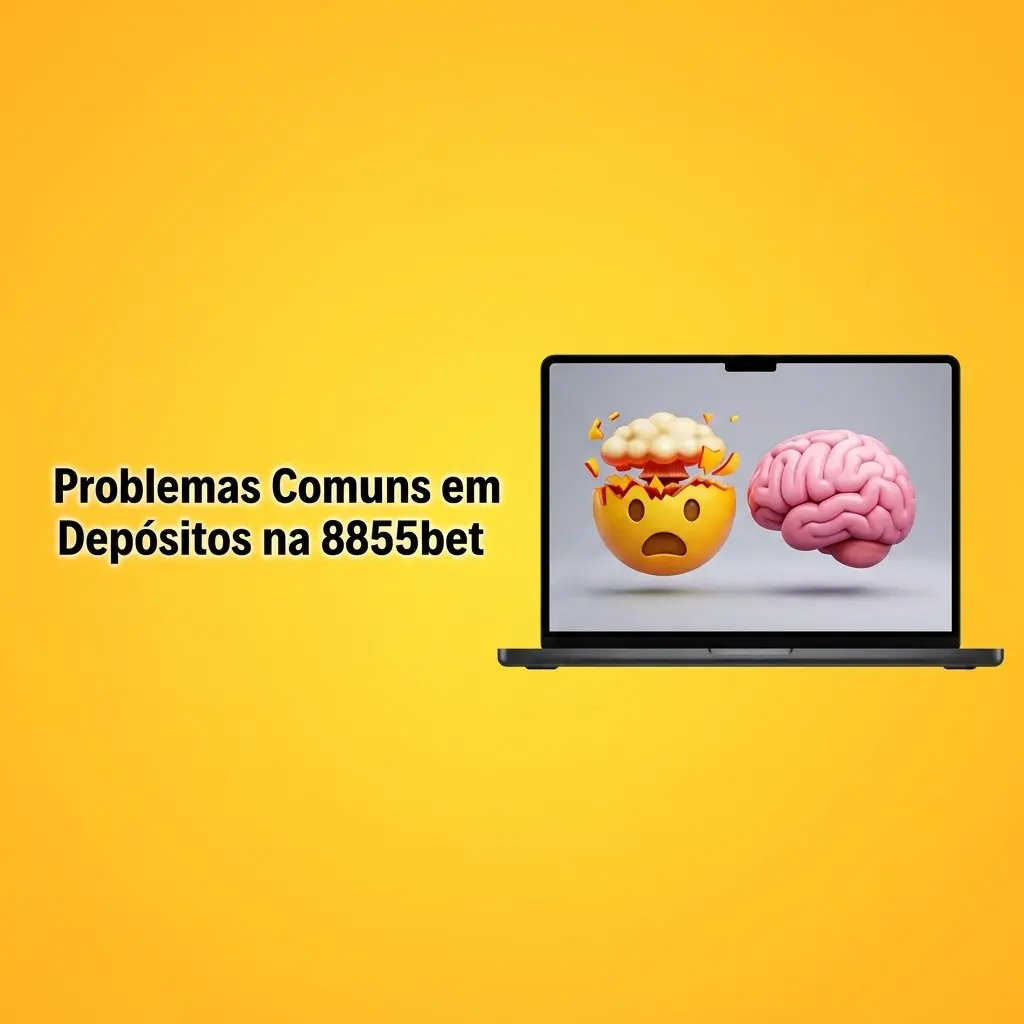 Ilustração dos problemas comuns em depósitos na 8855bet, como Pix, criptomoedas e verificação de conta