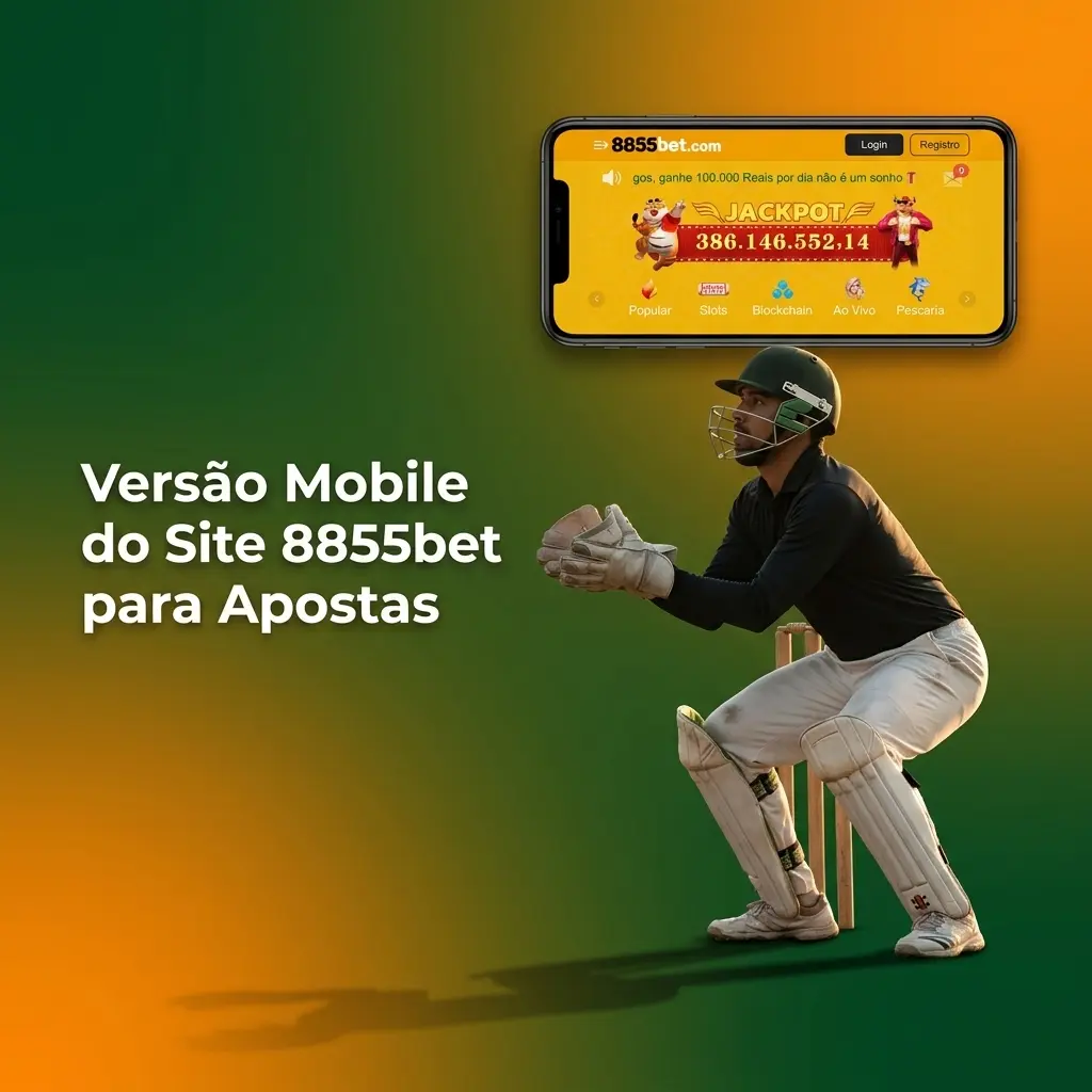 Interface mobile da 8855bet no navegador do smartphone com apostas ao vivo e pagamentos via Pix