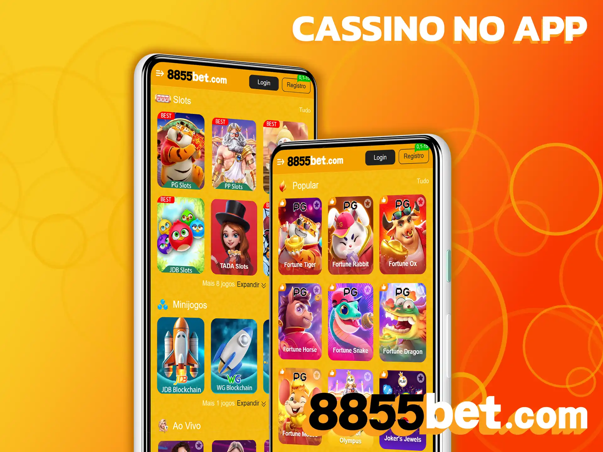 Divirta-se nos melhores jogos de cassino pelo aplicativo da 8855bet.