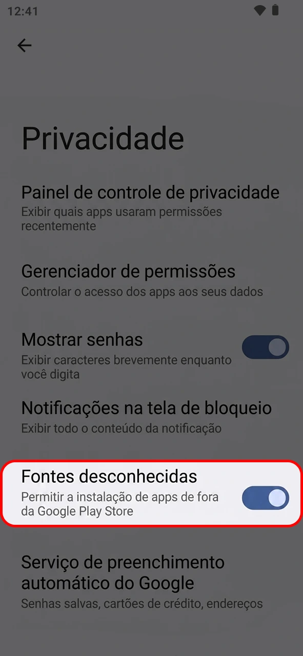 Libere as permissões Android para instalar o aplicativo da 8855bet.