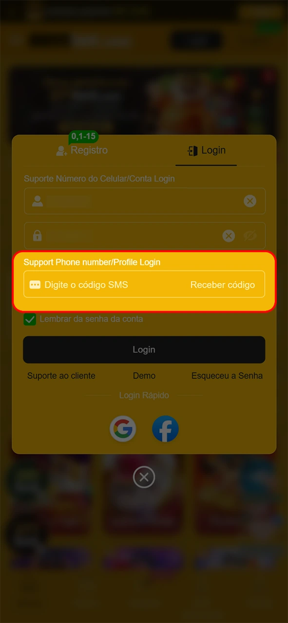 Valide sua segurança no login da 8855bet feito no cadastro.