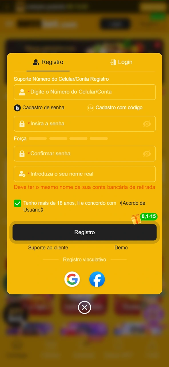 Crie seu cadastro na 8855bet para liberar o excelente bônus.