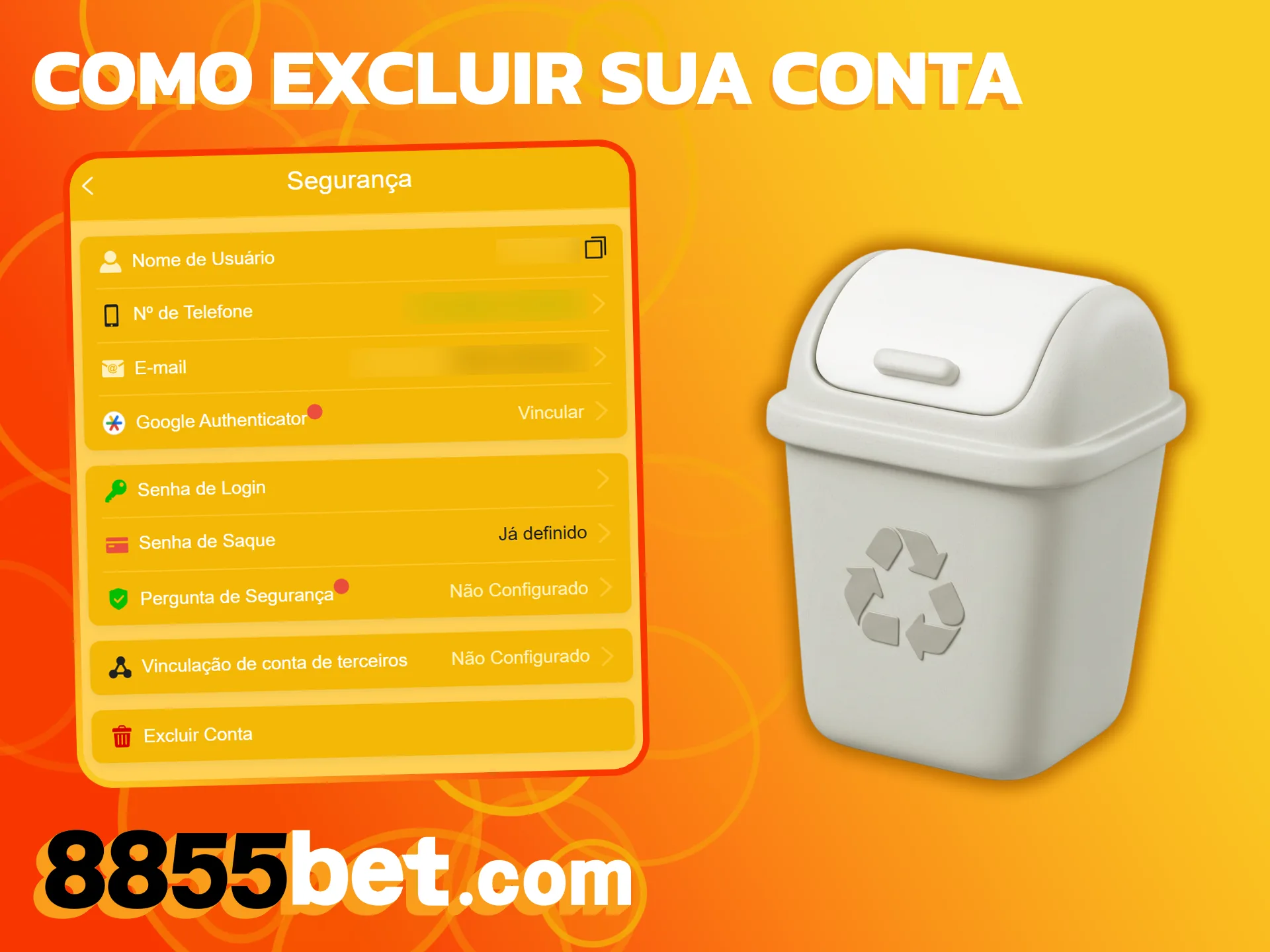 Cancele seu cadastro na 8855bet rapidamente se preferir parar de jogar.