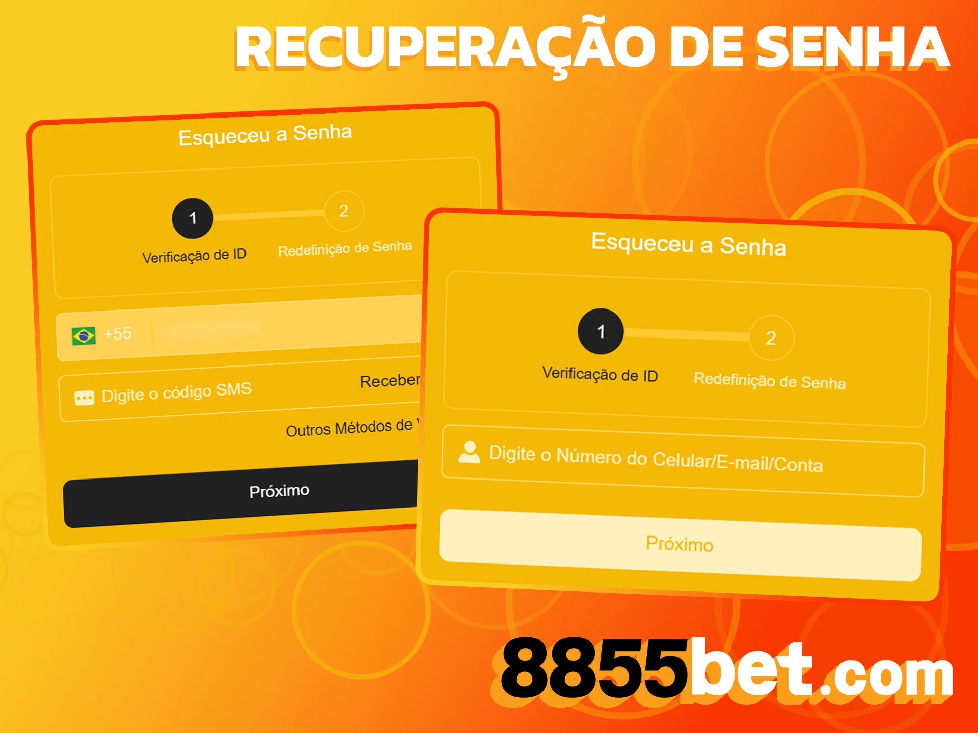 Restaure seu acesso de cadastro na 8855bet para continuar se divertindo.